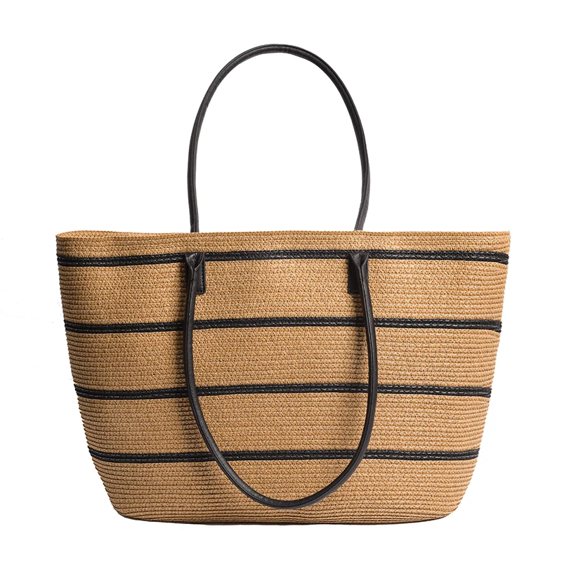Summer Fashion Handbag Travel Vacation Simple Shoulder Bag Women Bag PP Straw Stripe Bag New Straw Big Totes Beach Bag
Summer Fashion Handbag Travel Vacation Simple Shoulder Bag Women Bag PP Straw Stripe Bag New Straw Big Totes Beach Bag