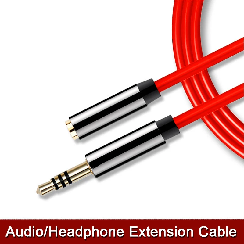 

1 шт. 3,5 мм аудио Удлинительный кабель разъем 3,5 мм штекер-гнездо AUX кабель для наушников Huawei P20 IPhone 6s MP4 плеер AUX кабель