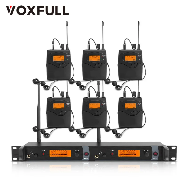 Voxfull DM2000 six Channels Transmitter personal Wireless In Ear Monitor System with 6 bodypackS
Voxfull DM2000 six Channels Transmitter personal Wireless In Ear Monitor System with 6 bodypackS