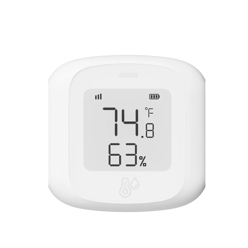 Умный Wi-Fi датчик температуры и влажности Tuya с ЖК-дисплеем для Alexa Google Home
Умный Wi-Fi датчик температуры и влажности Tuya с ЖК-дисплеем для Alexa Google Home