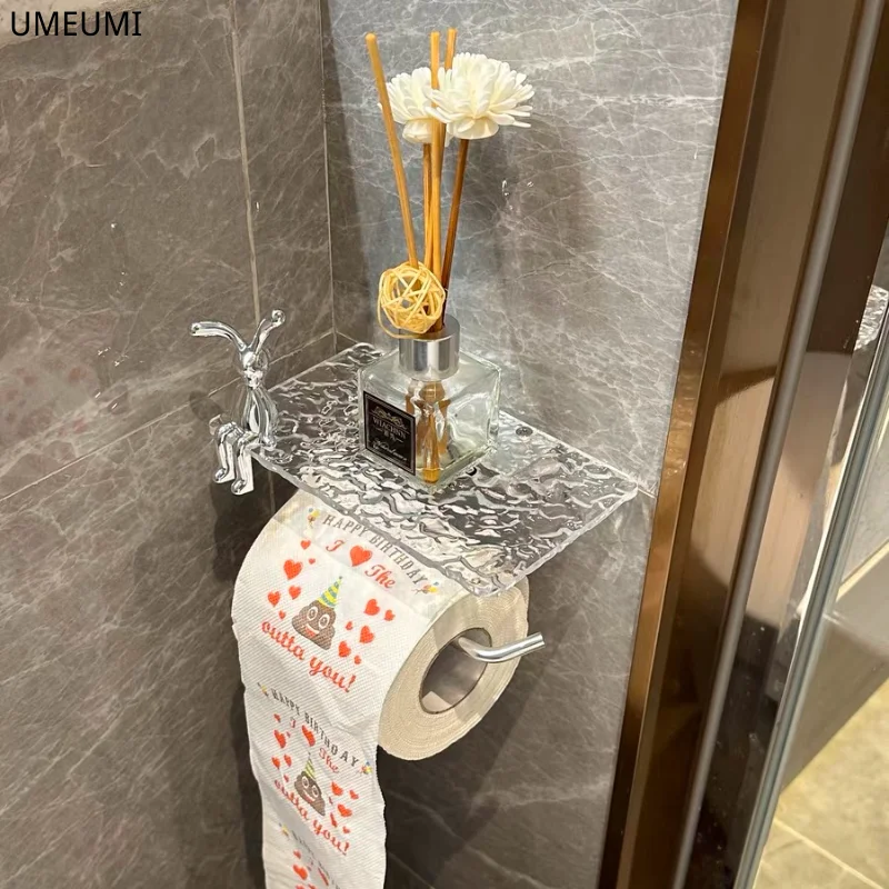Acrylic transparent water ripple tissue box toilet bathroom roll paper holder rack modern 2023 rabbit decoration
Acrylic transparent water ripple tissue box toilet bathroom roll paper holder rack modern 2023 rabbit decoration