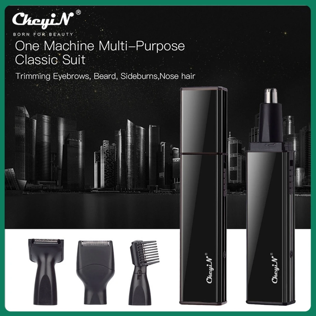 4 IN1 Men Electric Nose and Ear Hair Trimmer Stainless Steel Blade USB Rechargeable Eyebrow Beard Shaver Razor Face Hair Removal
4 IN1 Men Electric Nose and Ear Hair Trimmer Stainless Steel Blade USB Rechargeable Eyebrow Beard Shaver Razor Face Hair Removal