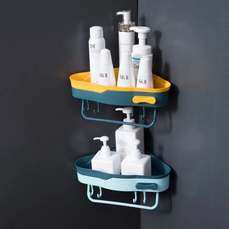 Hole-free Wall-mounted Triangular Shelf Corner Shelf Self-Adhesive Kitchen Storage Basket Shelf Bathroom Storage Organization
Hole-free Wall-mounted Triangular Shelf Corner Shelf Self-Adhesive Kitchen Storage Basket Shelf Bathroom Storage Organization