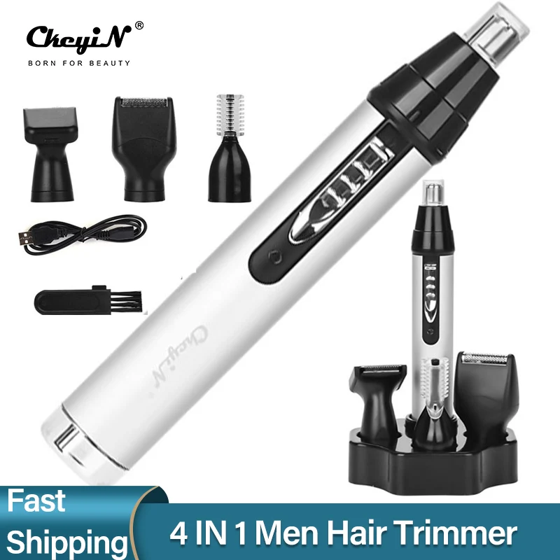 4 in 1 Electric Nose Ear Trimmer Men Shaver USB Rechargeable Beard Eyebrow Hair Removal Razor Safety Shaving Machine Face Care 4
4 in 1 Electric Nose Ear Trimmer Men Shaver USB Rechargeable Beard Eyebrow Hair Removal Razor Safety Shaving Machine Face Care 4