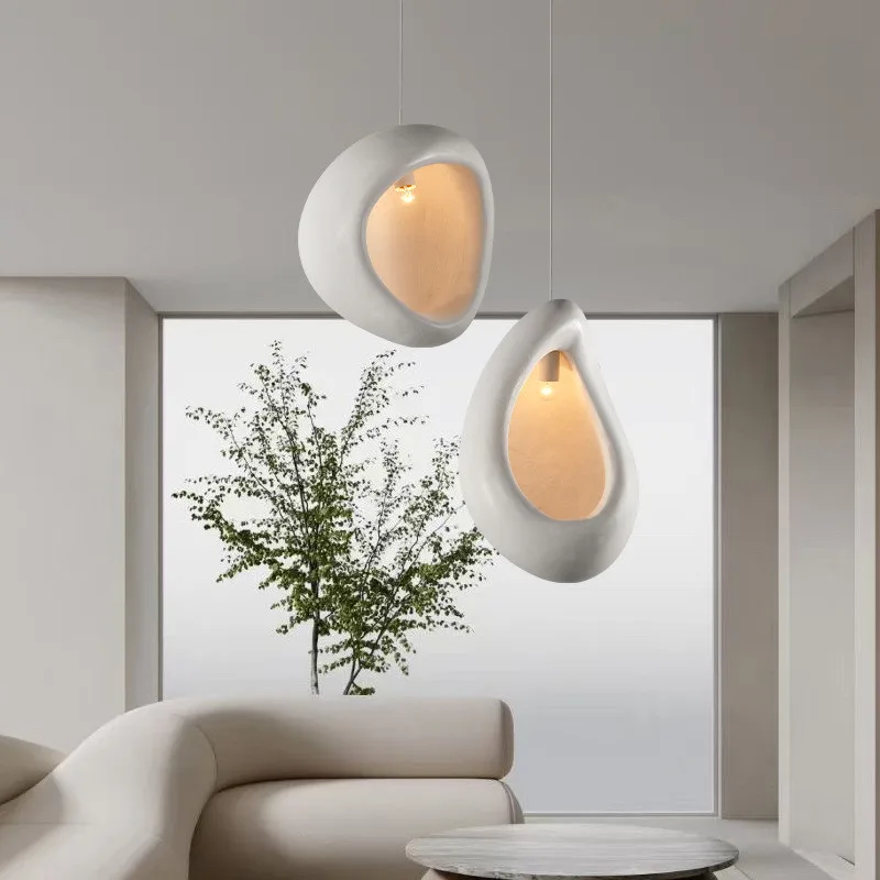 Nordic Wabi Sabi Resin E27 Led Pendant Lights Modern Minimalism Smooth White Hanging Lamp Dining Room Droplight Suspend Lamp
Nordic Wabi Sabi Resin E27 Led Pendant Lights Modern Minimalism Smooth White Hanging Lamp Dining Room Droplight Suspend Lamp