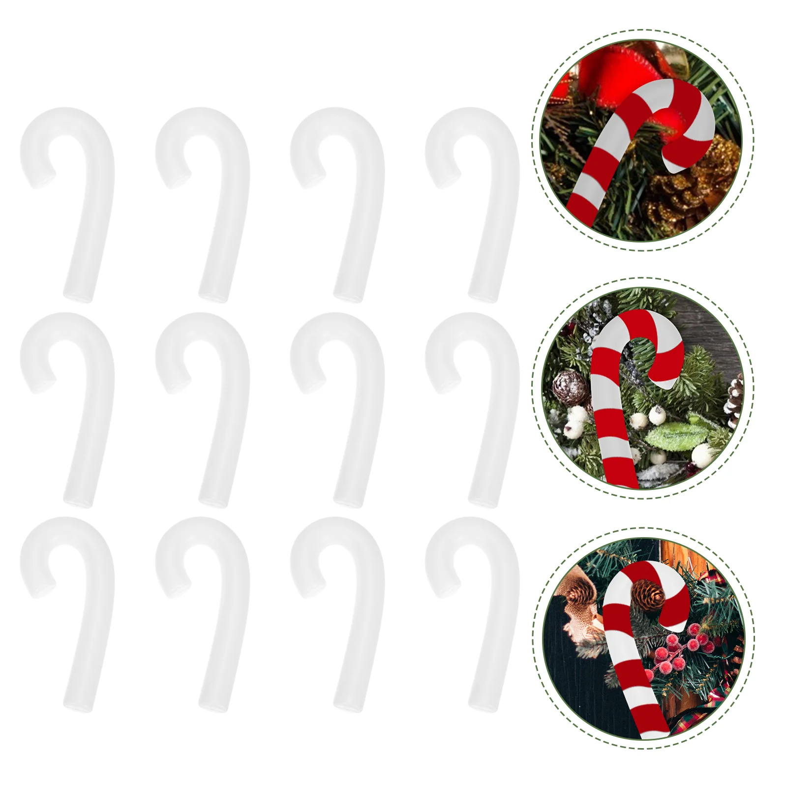 12 Pcs Christmas Wreath Crutches Plastic Big Pendant Candy Cane Festival Walking Stick Decorative White Ornament
12 Pcs Christmas Wreath Crutches Plastic Big Pendant Candy Cane Festival Walking Stick Decorative White Ornament