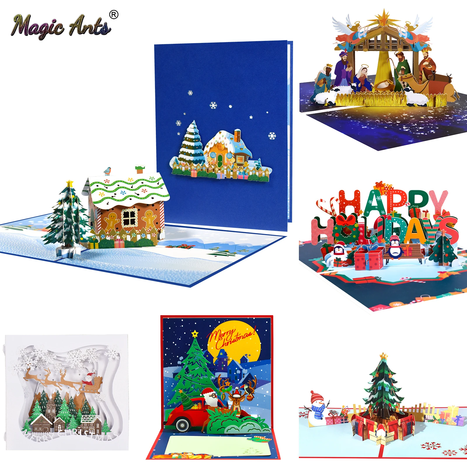 Christmas Card Santa Ride Xmas Festival New Year Card Winter Holiday Greeting Cards with Envelopes
Christmas Card Santa Ride Xmas Festival New Year Card Winter Holiday Greeting Cards with Envelopes
