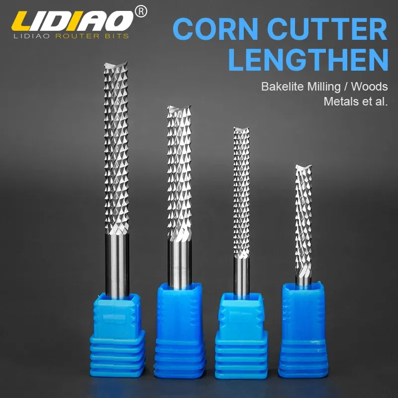 

LIDIAO Cnc Corn End Mill 3.175/4/6mm Shank Cutting PCB Milling Cutter Tungsten Steel Engraving Router Bits Machine Tools