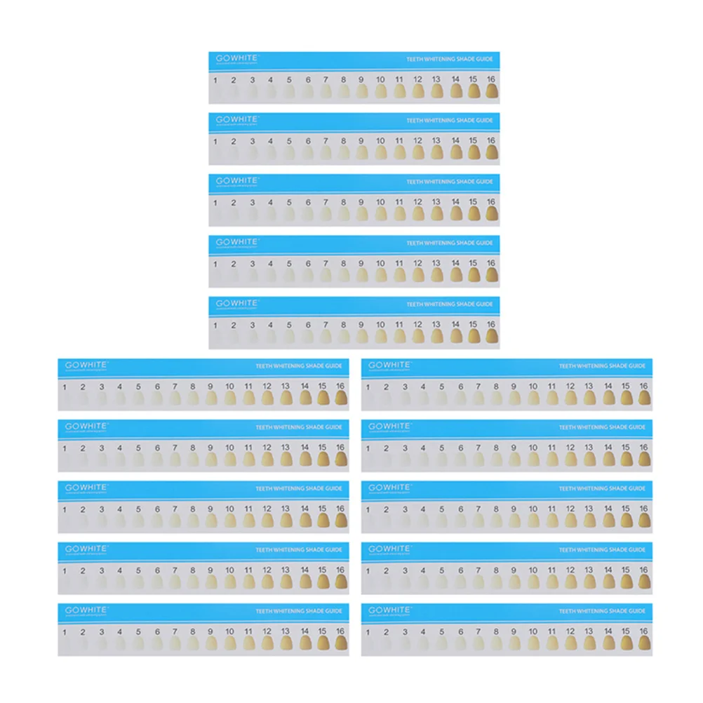 15pcs Shade Guide Bleaching Shade Chart Porcelain Color Cards for Dentist Household Care White
15pcs Shade Guide Bleaching Shade Chart Porcelain Color Cards for Dentist Household Care White