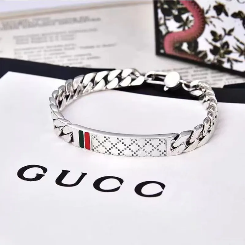 925 Silver Korean Version Of Punk Style Simple Glossy Alphabet Cuba Tank Fashion Bracelet Men And Women Couples Style Bracelets
925 Silver Korean Version Of Punk Style Simple Glossy Alphabet Cuba Tank Fashion Bracelet Men And Women Couples Style Bracelets
