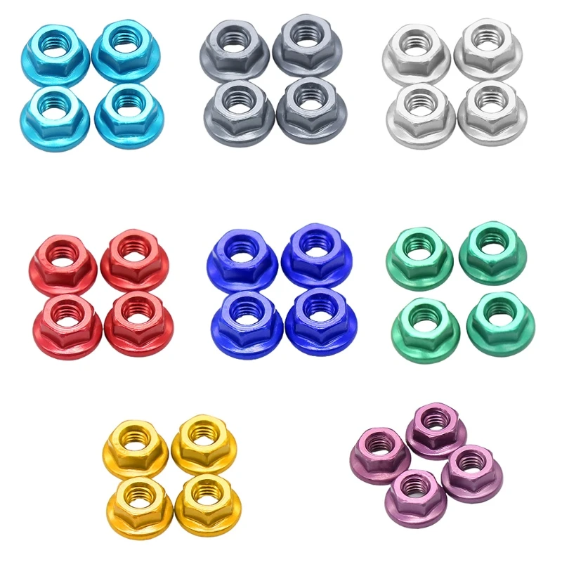 4Pcs Anti-rust Aluminum Alloy M4 Wheel Lock Nuts Compatible with 1/10 RC Car Easy to Install RC Car Accessories
4Pcs Anti-rust Aluminum Alloy M4 Wheel Lock Nuts Compatible with 1/10 RC Car Easy to Install RC Car Accessories
