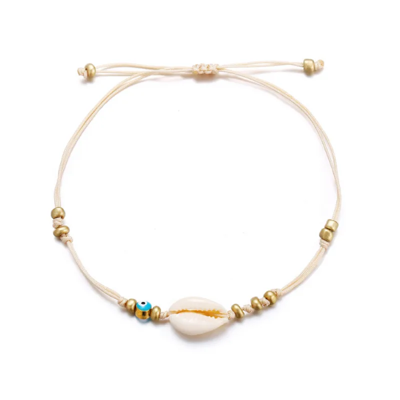 Temperament Retro Beach Accessories Shell Woven Rice Beads Anklet Jewelry for Women
Temperament Retro Beach Accessories Shell Woven Rice Beads Anklet Jewelry for Women