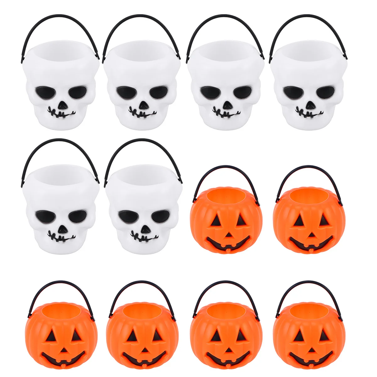 12pcs Halloween Portable Pumpkin Bucket Bucket Children Trick or Treat Candy Pail Holder
12pcs Halloween Portable Pumpkin Bucket Bucket Children Trick or Treat Candy Pail Holder