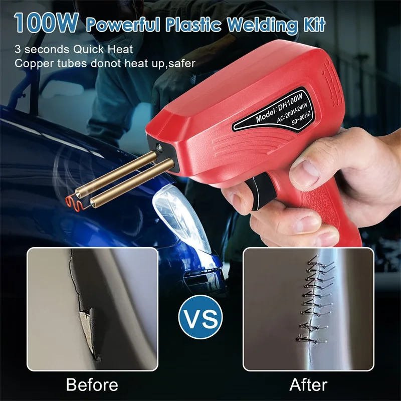 Plastic Welder Hot Stapler Welding Machine Gun Soldering Iron for Plastic Staple PVC Repairing Machine Car Bumper Repair Tools
Plastic Welder Hot Stapler Welding Machine Gun Soldering Iron for Plastic Staple PVC Repairing Machine Car Bumper Repair Tools