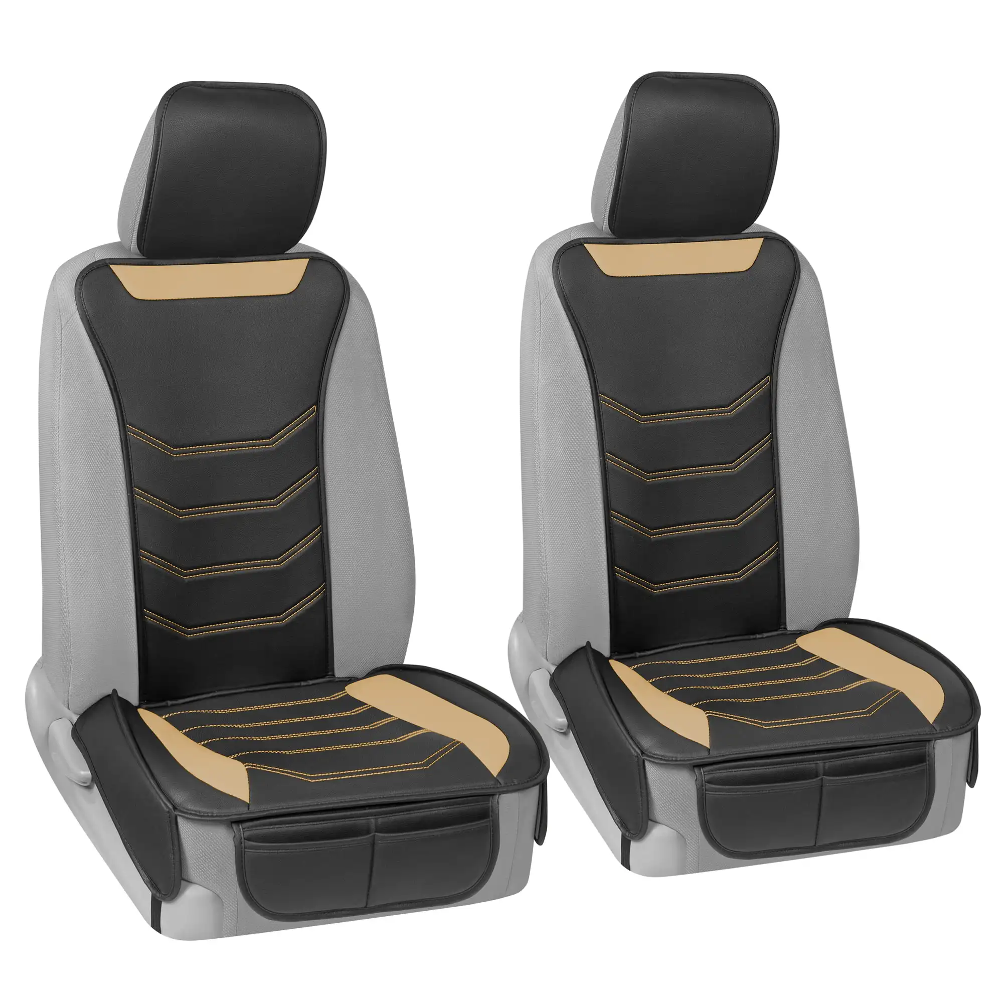 LuxeFit Beige Faux Leather Front Seat Covers for Cars Trucks SUV, 2 Piece Set – Padded Car Seat Protectors
LuxeFit Beige Faux Leather Front Seat Covers for Cars Trucks SUV, 2 Piece Set – Padded Car Seat Protectors