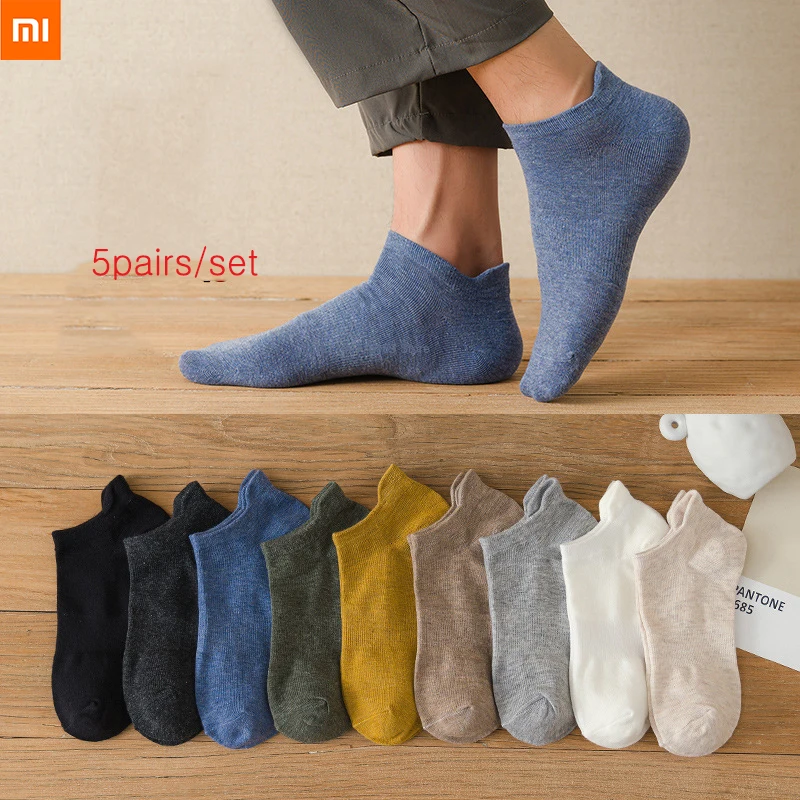 Носки Xiaomi мужские тонкие однотонные, воздухопроницаемые хлопковые спортивные короткие, 5 шт., на весну/лето
Носки Xiaomi мужские тонкие однотонные, воздухопроницаемые хлопковые спортивные короткие, 5 шт., на весну/лето