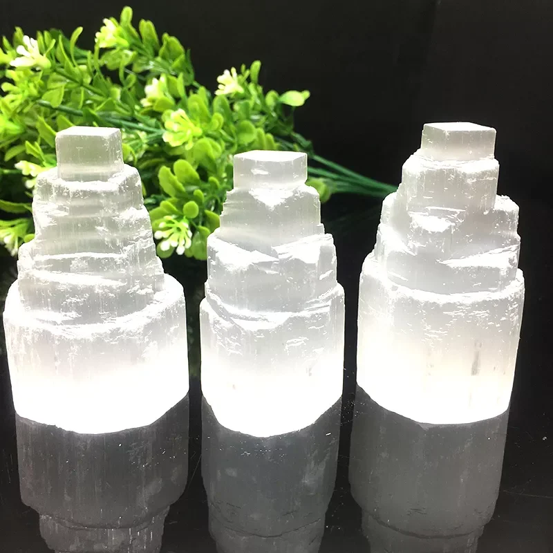 1PC Natural Selenite Lamp White Gemstones Ice Berg Hand Carved Lamp Around Crystal Ore Ornaments Craft Reiki Home Decor Collect
1PC Natural Selenite Lamp White Gemstones Ice Berg Hand Carved Lamp Around Crystal Ore Ornaments Craft Reiki Home Decor Collect