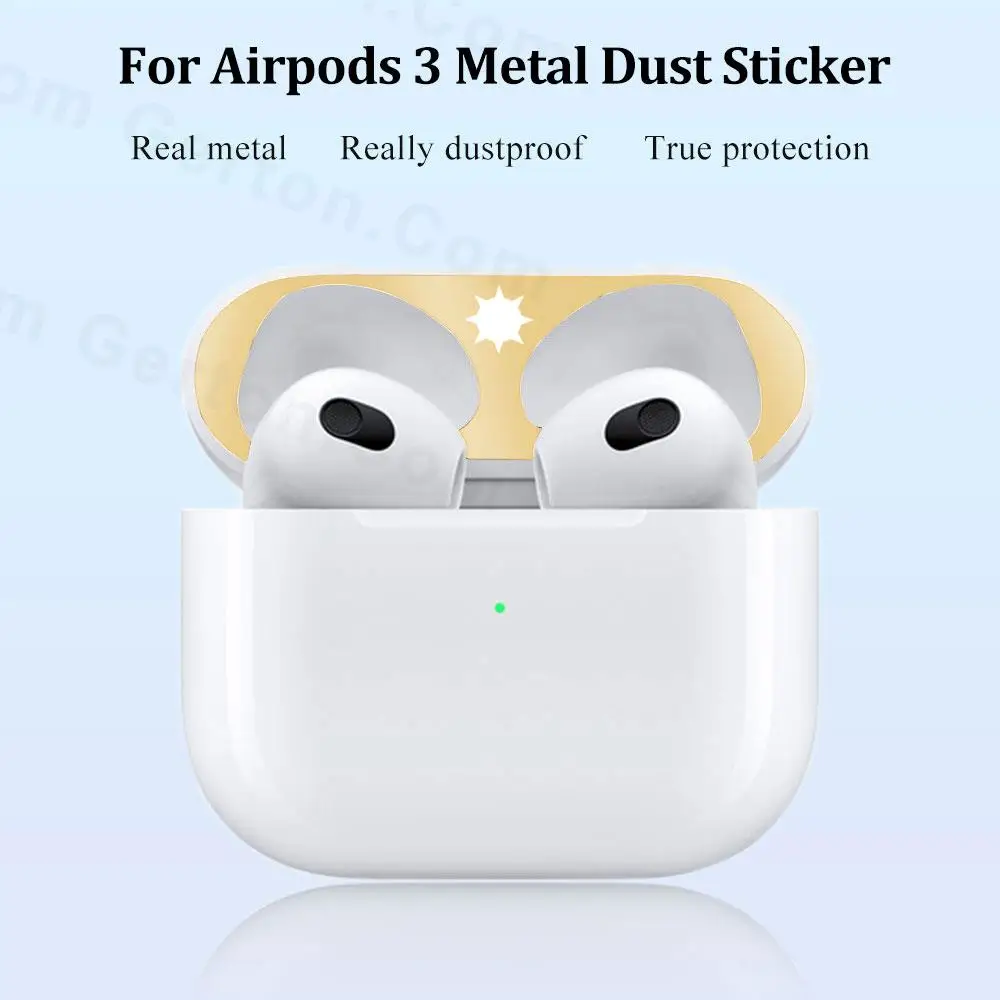 Metal Dust Guard Sticker Case for Apple Airpods 3 2021 Earphone Cover for Airpods 3 air pods Headphone Charging Box Accessories
Metal Dust Guard Sticker Case for Apple Airpods 3 2021 Earphone Cover for Airpods 3 air pods Headphone Charging Box Accessories