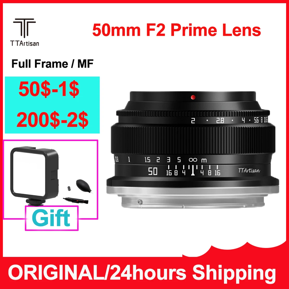 TTArtisan 50mm F2 Prime Lens for Sony E Fujifilm XF Canon M Leica L Nikon Z Panasonic Olympus M43 Camera Lens
TTArtisan 50mm F2 Prime Lens for Sony E Fujifilm XF Canon M Leica L Nikon Z Panasonic Olympus M43 Camera Lens