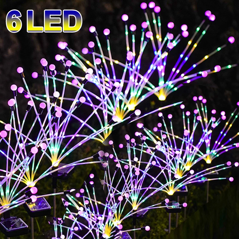 6LED Solar LED Garden Light Color Changing Firefly Light Floor Lamps Waterproof Outdoor Lighting Pathway Lawn Garden Decoration
6LED Solar LED Garden Light Color Changing Firefly Light Floor Lamps Waterproof Outdoor Lighting Pathway Lawn Garden Decoration