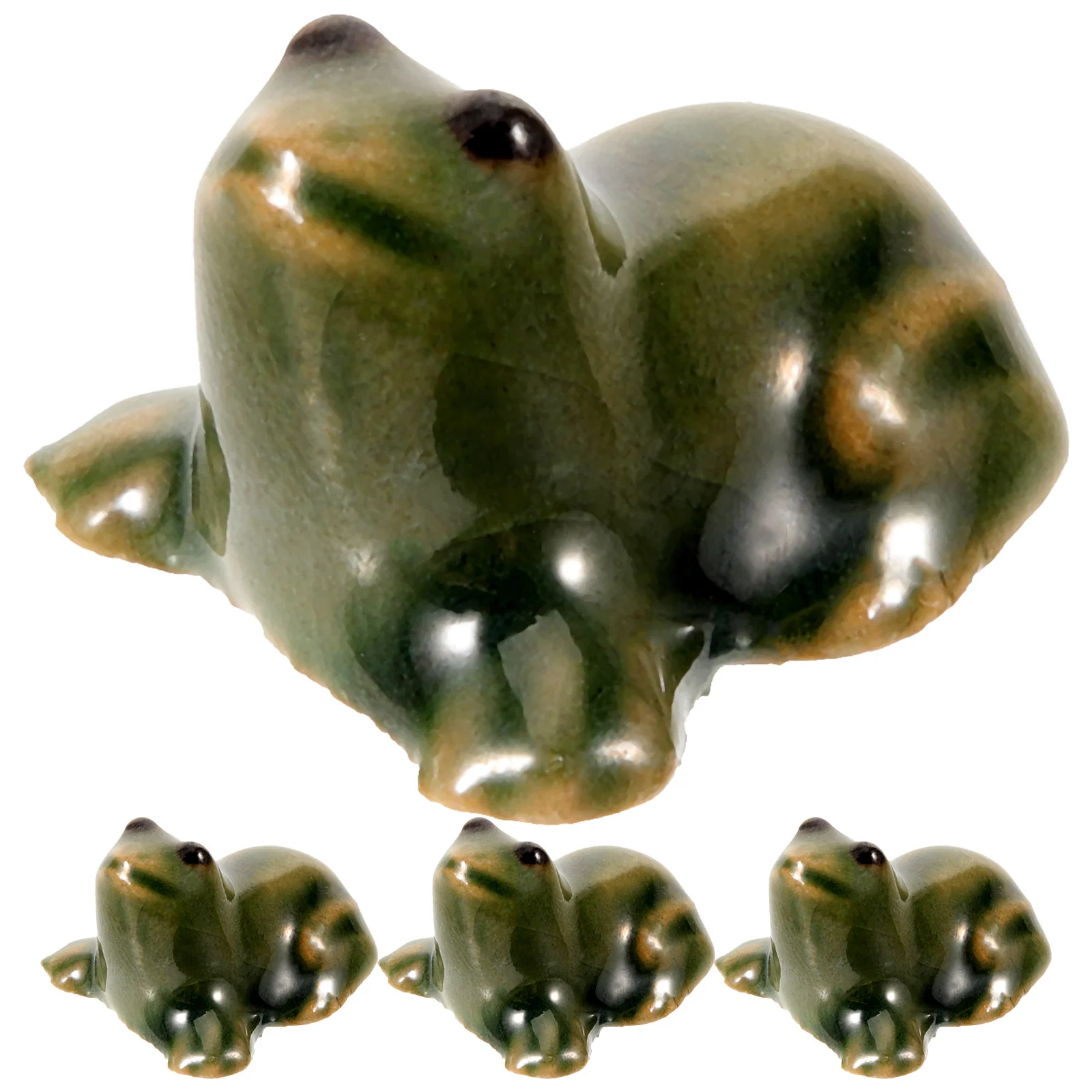 4Pcs Ceramic Frog Figurines Garden Frog Statues Realistic Frog Sculptures Micro Landscape Ornament
4Pcs Ceramic Frog Figurines Garden Frog Statues Realistic Frog Sculptures Micro Landscape Ornament
