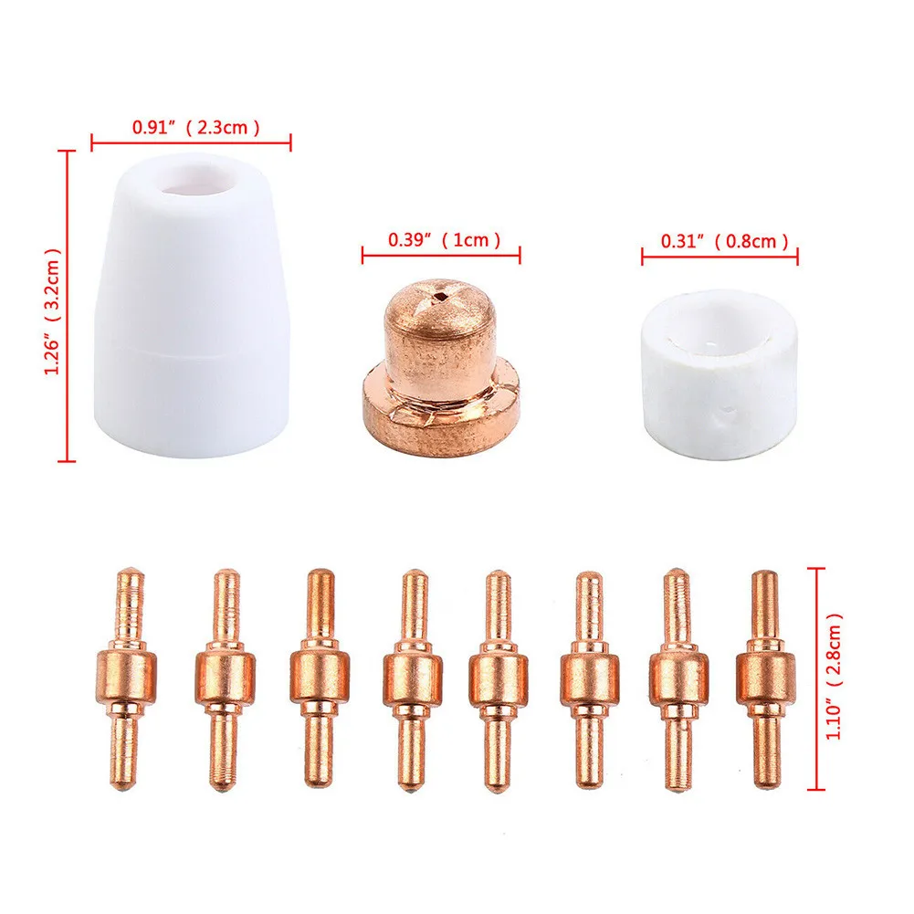 46 Pieces Of Plasma Electrode Nozzle Nozzles For Plasma Cutting Machine 40D CUT40 50D CUT50 Welding Nozzles Accessories
46 Pieces Of Plasma Electrode Nozzle Nozzles For Plasma Cutting Machine 40D CUT40 50D CUT50 Welding Nozzles Accessories