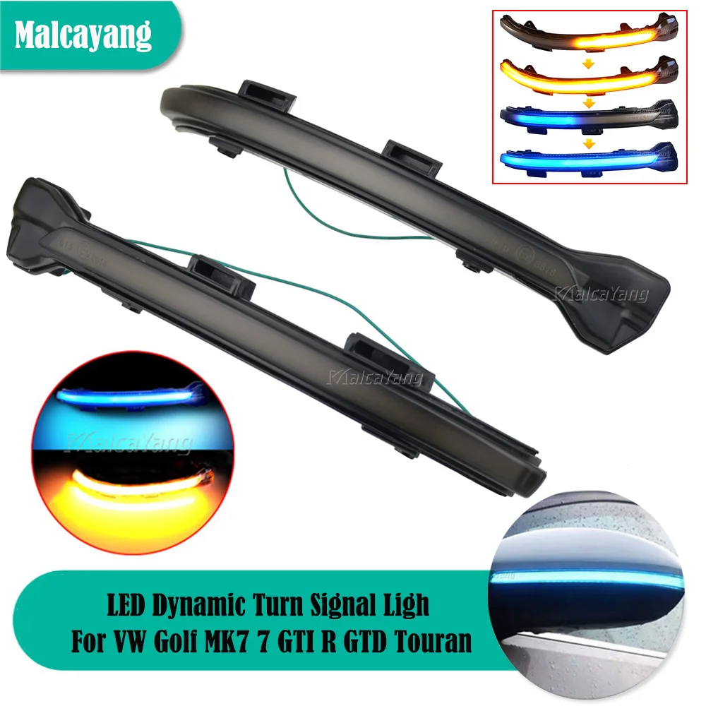 2pcs LED Dynamic Turn Signal Light Flowing Water Blinker Side Mirror Flashing Lamp For VW Golf MK7 7 GTI R GTD Touran
2pcs LED Dynamic Turn Signal Light Flowing Water Blinker Side Mirror Flashing Lamp For VW Golf MK7 7 GTI R GTD Touran