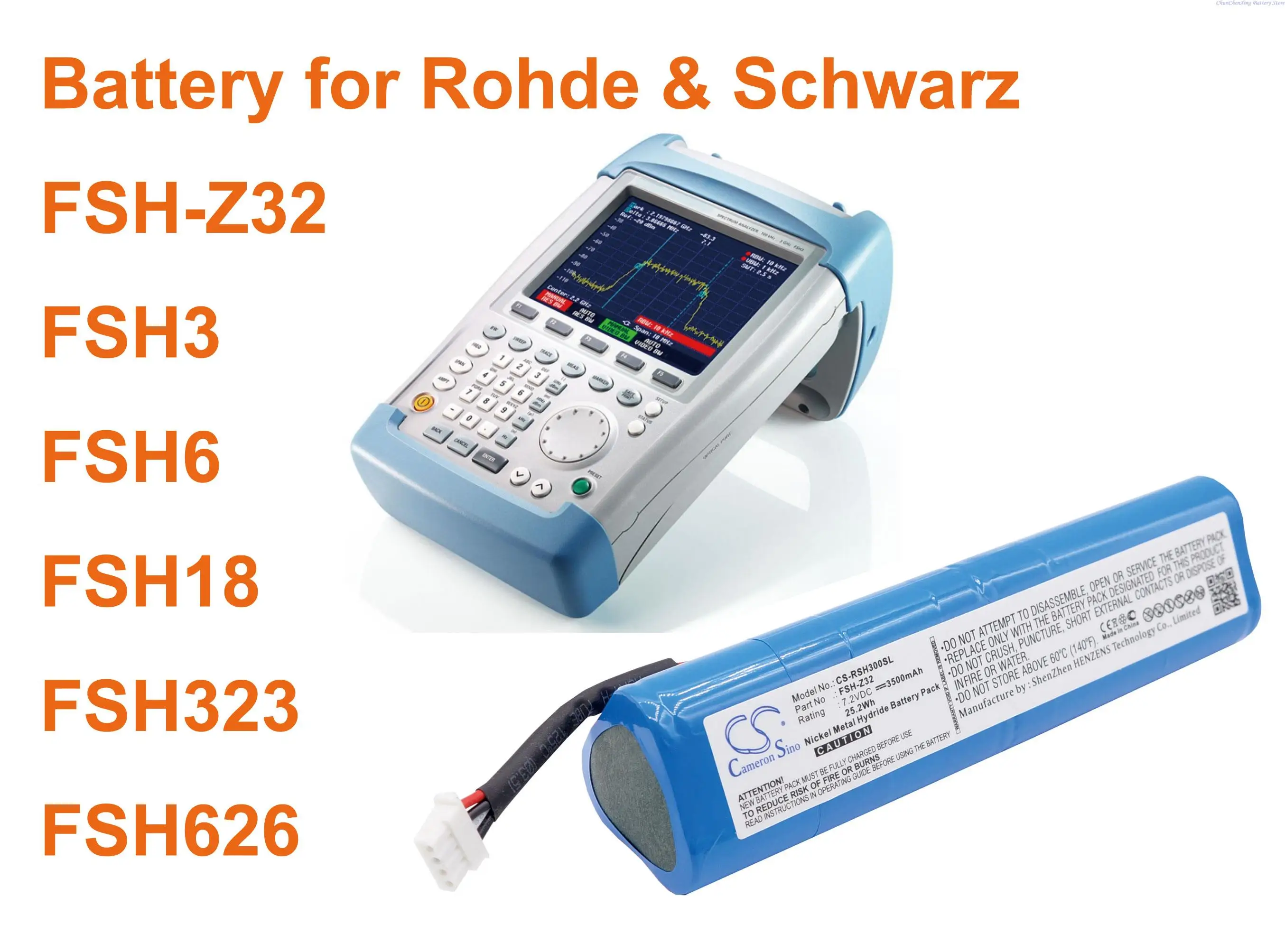 GreenBattery 3500mAh Battery FSH-Z32 for Rohde&Schwarz FSH18 FSH3 FSH323 FSH6 FSH626 FSH-Z32
GreenBattery 3500mAh Battery FSH-Z32 for Rohde&Schwarz FSH18 FSH3 FSH323 FSH6 FSH626 FSH-Z32
