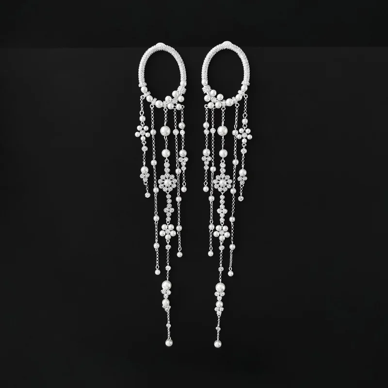 New 925 Sterling Silver Pearl Flower Long Stud Earrings Women's Fashion Popular Retro Classic Luxury Monaco Jewelry Party Gifts
New 925 Sterling Silver Pearl Flower Long Stud Earrings Women's Fashion Popular Retro Classic Luxury Monaco Jewelry Party Gifts