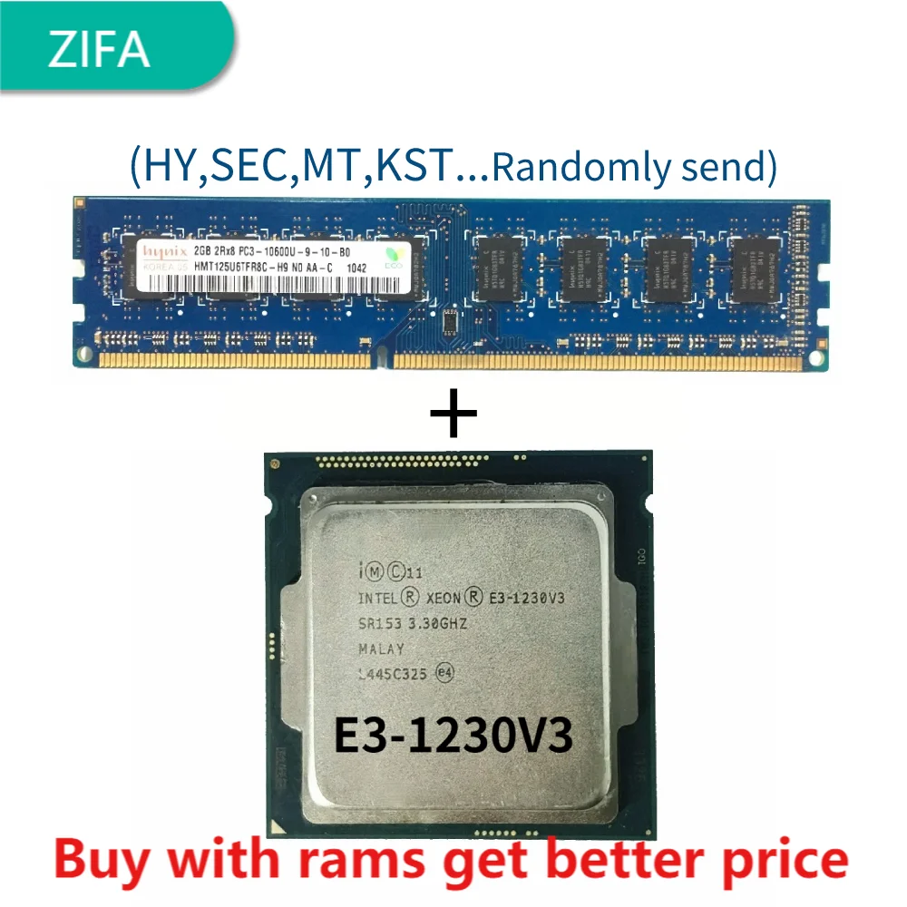 DDR3 2G 1333 МГц wit E3-1230 V3 E3 1230 V3 E3 1230V3 3,3 ГГц четырехъядерный процессор 8 Мб 80 Вт LGA 1150