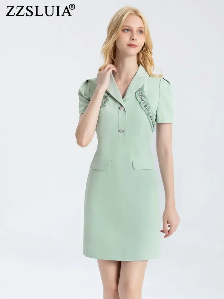 ZZSLUIA Elegant Dresses For Women Diamonds Patchwork Edible Tree Fungus Designer Slim Dress Fashion Summer Dresses Female Cloth
ZZSLUIA Elegant Dresses For Women Diamonds Patchwork Edible Tree Fungus Designer Slim Dress Fashion Summer Dresses Female Cloth