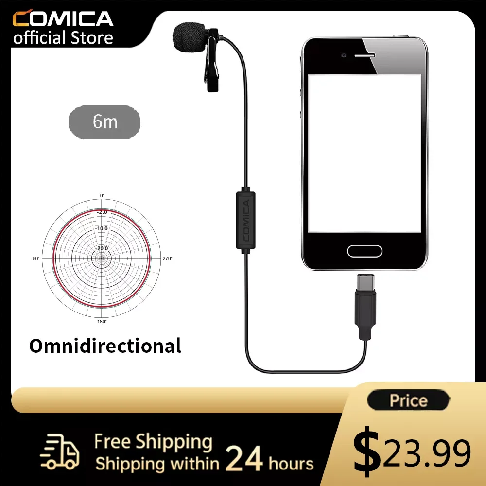 NEW2023 CVM-V01SP(UC) Wired Lapel Microphone USB-C Condenser Microphone Omnidirectional Lavalier Mic For Smartphone Vlog Youtube
NEW2023 CVM-V01SP(UC) Wired Lapel Microphone USB-C Condenser Microphone Omnidirectional Lavalier Mic For Smartphone Vlog Youtube