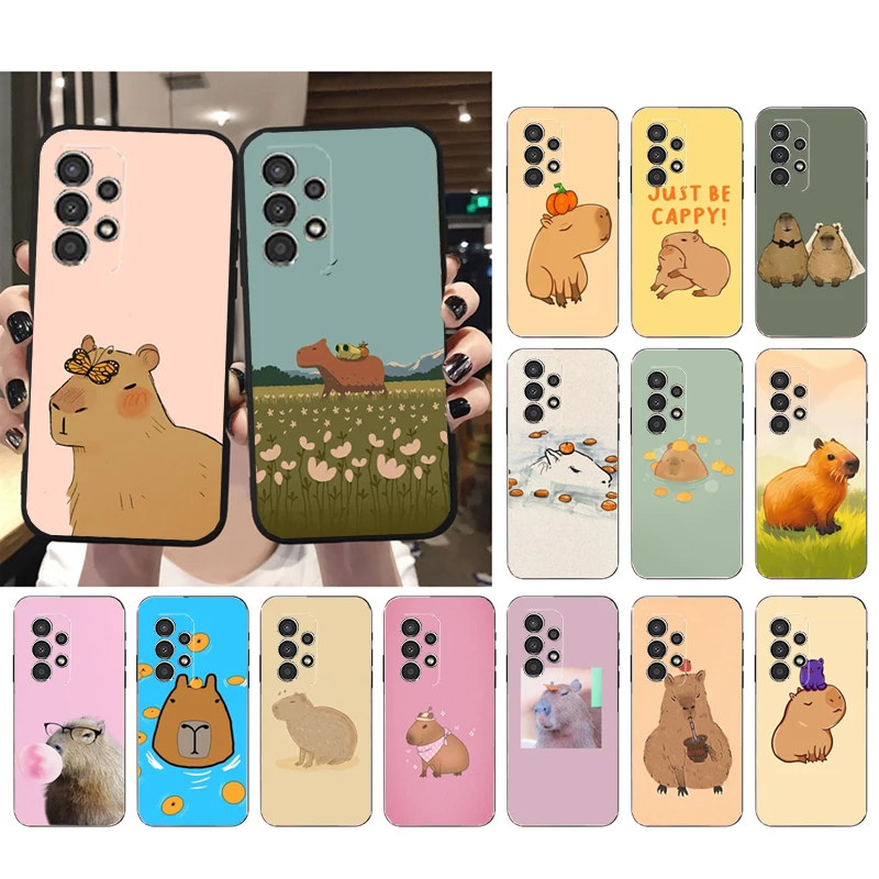 

Cartoon Capybara Phone Case for Samsung Galaxy A73 A53 A13 A22 A12 A32 A71 A21S A33 A52 A72 A02 A03 A51 A31 M31