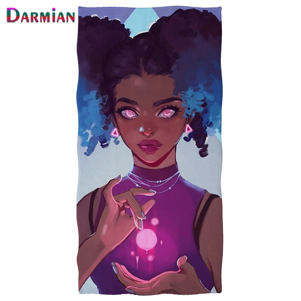 DARMIAN African Black Magic Girl Printed Summer Beach Towel Home Bathroom Bath Towels Microfiber Yoga/sport/swimming Blankets
DARMIAN African Black Magic Girl Printed Summer Beach Towel Home Bathroom Bath Towels Microfiber Yoga/sport/swimming Blankets
