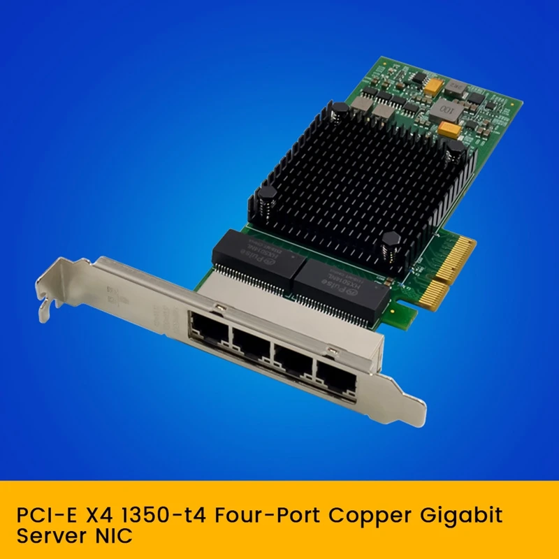 

Top Deals I350-T4 PCI-E X4 Gigabit Server Network Card Quad RJ45 PCI Express X Gen 2.0 X4 5.0GT/S NHI350AM4 Gigabit Network Card