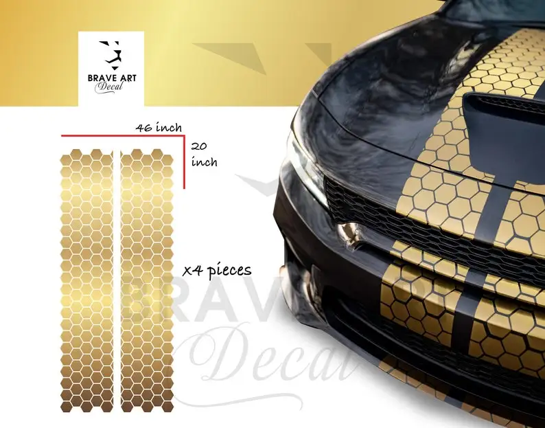 Honey Comb RACING Stripes Dual 10" for Dodge Charger With Trim Package Charger GT, SRT, Scatpack, Hellcat Car Decals Dodge Charg
Honey Comb RACING Stripes Dual 10" for Dodge Charger With Trim Package Charger GT, SRT, Scatpack, Hellcat Car Decals Dodge Charg