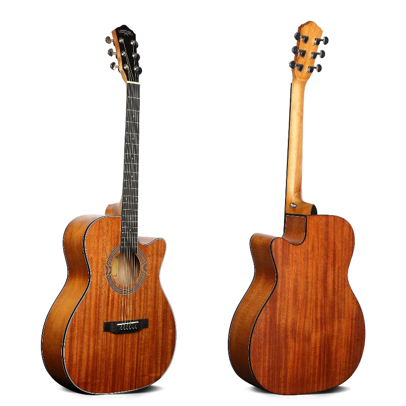 40 inch cutaway Matt acoustic guitar Chinese acoustic guitar factory
40 inch cutaway Matt acoustic guitar Chinese acoustic guitar factory