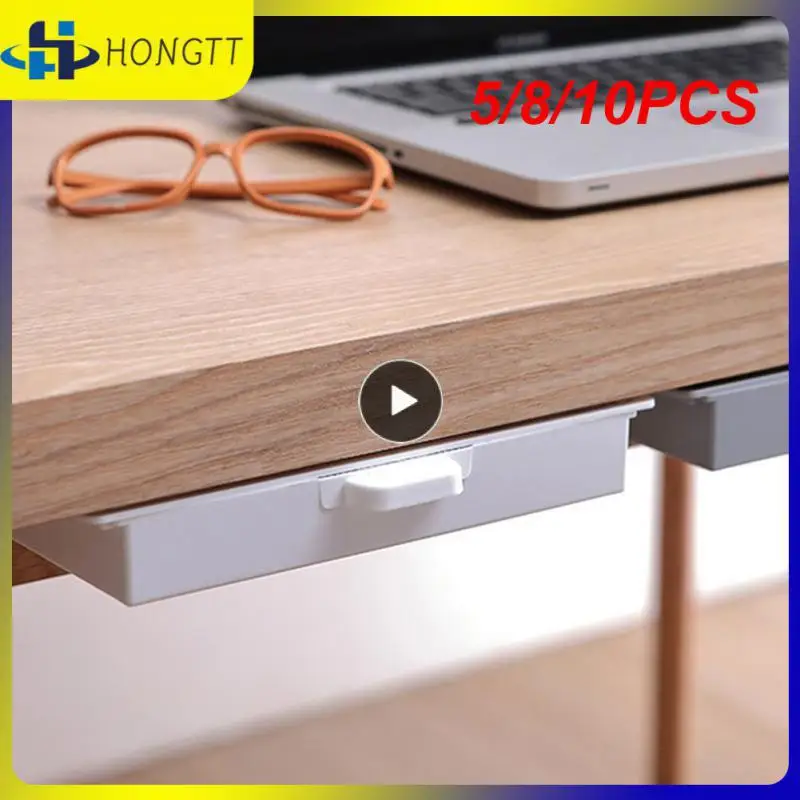5/8/10PCS Pen Case Under Desk Stand Plastic Drawer Box Under Desk Drawer Self-adhesive Desk Organizers Storage Drawer
5/8/10PCS Pen Case Under Desk Stand Plastic Drawer Box Under Desk Drawer Self-adhesive Desk Organizers Storage Drawer