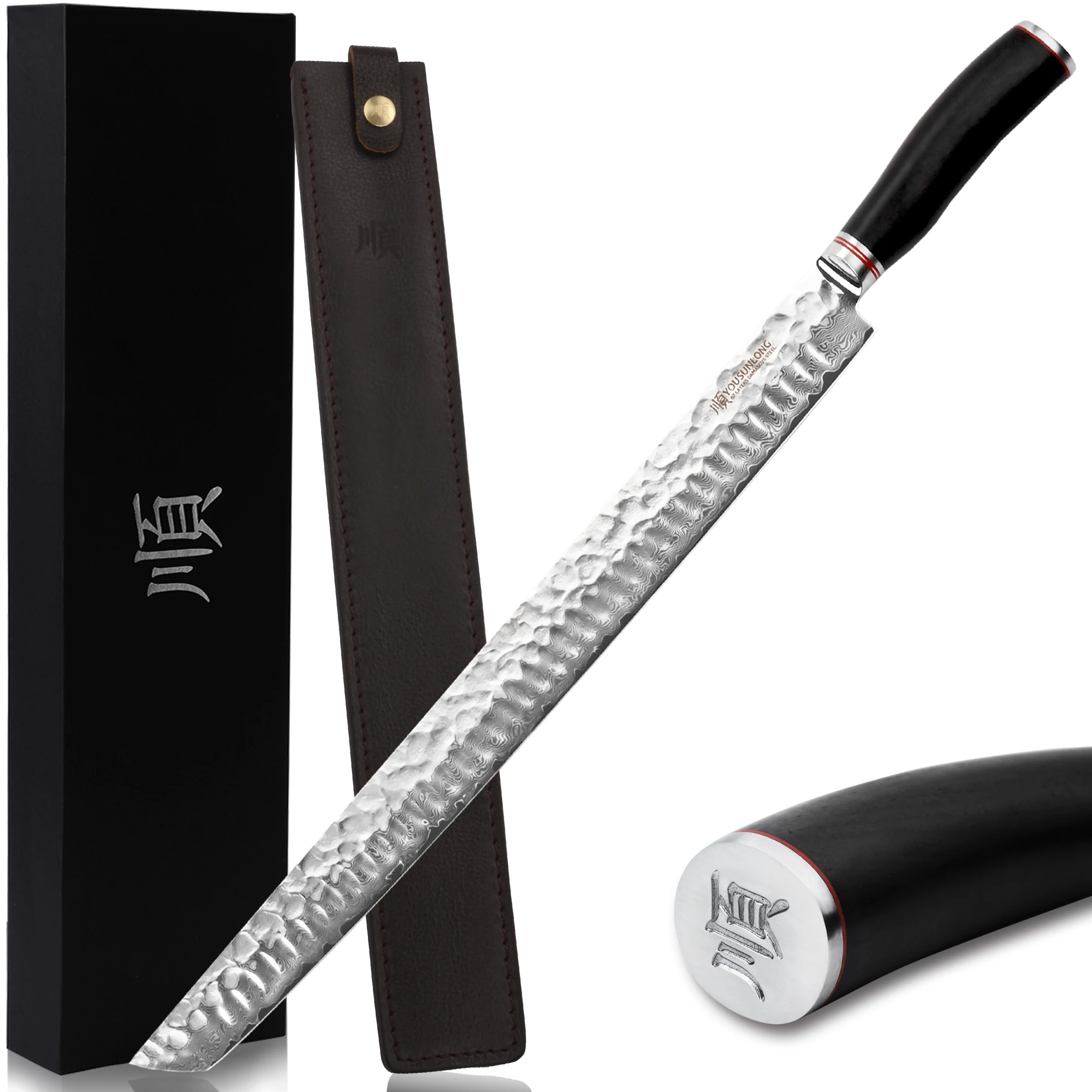 OUSUNLONG Sakimaru Knife 15 inch(380mm) Ultimate Japanese Damascus Steel Fillet Knives Suitable for cutting tuna and salmon-Natu
OUSUNLONG Sakimaru Knife 15 inch(380mm) Ultimate Japanese Damascus Steel Fillet Knives Suitable for cutting tuna and salmon-Natu