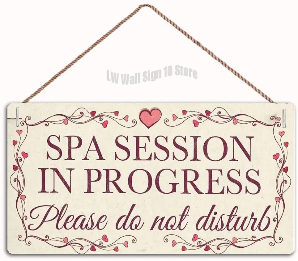 Spa Session in Progress Wood Plaque, Do Not Disturb Door Wall Decor Sign Home Hanging Wooden Wall Decorations for Bathroom
Spa Session in Progress Wood Plaque, Do Not Disturb Door Wall Decor Sign Home Hanging Wooden Wall Decorations for Bathroom