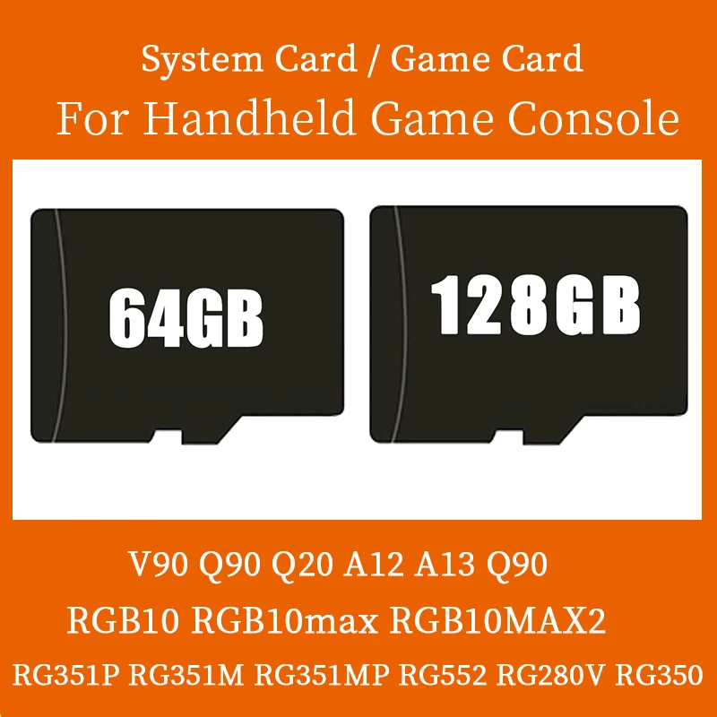 Системная карта памяти 128G для MIYOO/POWKIDDY RGB10max/V90/RGB10max2 и ANBERNIC RG351P/RG351M/RG351MP/RG552, игровая консоль
Системная карта памяти 128G для MIYOO/POWKIDDY RGB10max/V90/RGB10max2 и ANBERNIC RG351P/RG351M/RG351MP/RG552, игровая консоль