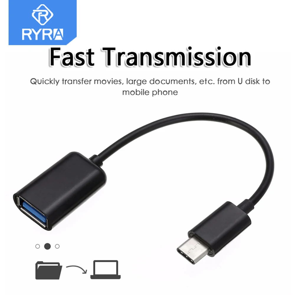 RYRA OTG Type C Cable Adapter USB To Type C Adapter Connector For Xiaomi Samsung S20 Huawei OTG Data Cable Converter For MacBook
RYRA OTG Type C Cable Adapter USB To Type C Adapter Connector For Xiaomi Samsung S20 Huawei OTG Data Cable Converter For MacBook
