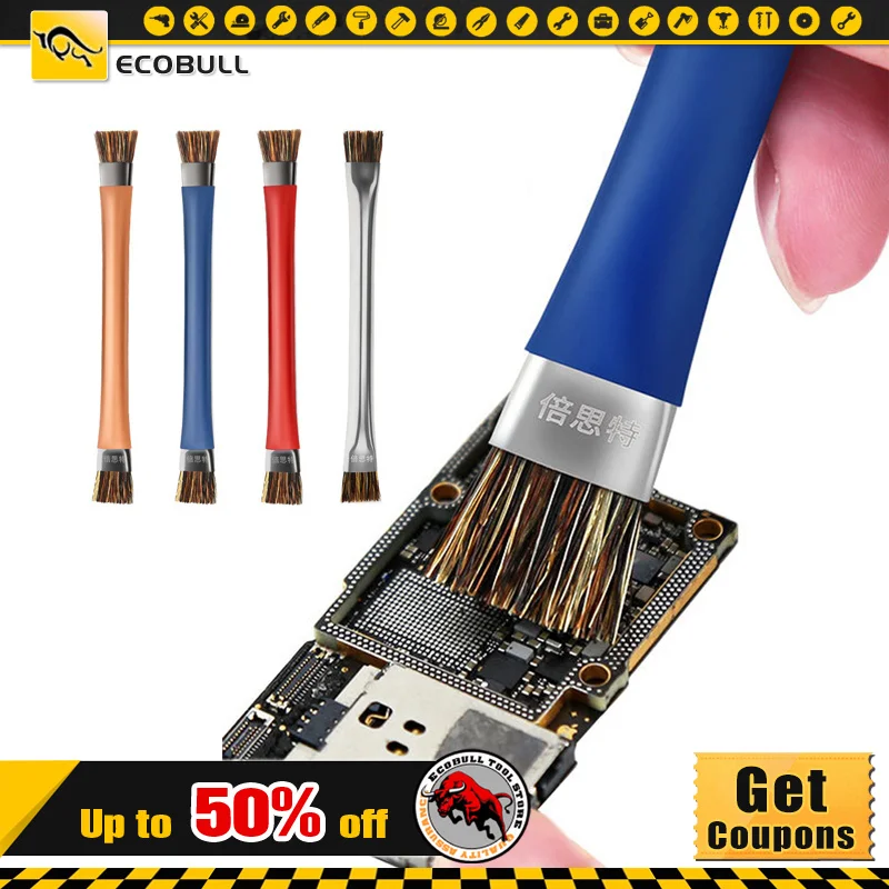 Safe Brush Anti-Static Motherboard PCB Cleaning Brush Double Head Bristle Mobile Phone Repair Tool Convenience Dedusting
Safe Brush Anti-Static Motherboard PCB Cleaning Brush Double Head Bristle Mobile Phone Repair Tool Convenience Dedusting