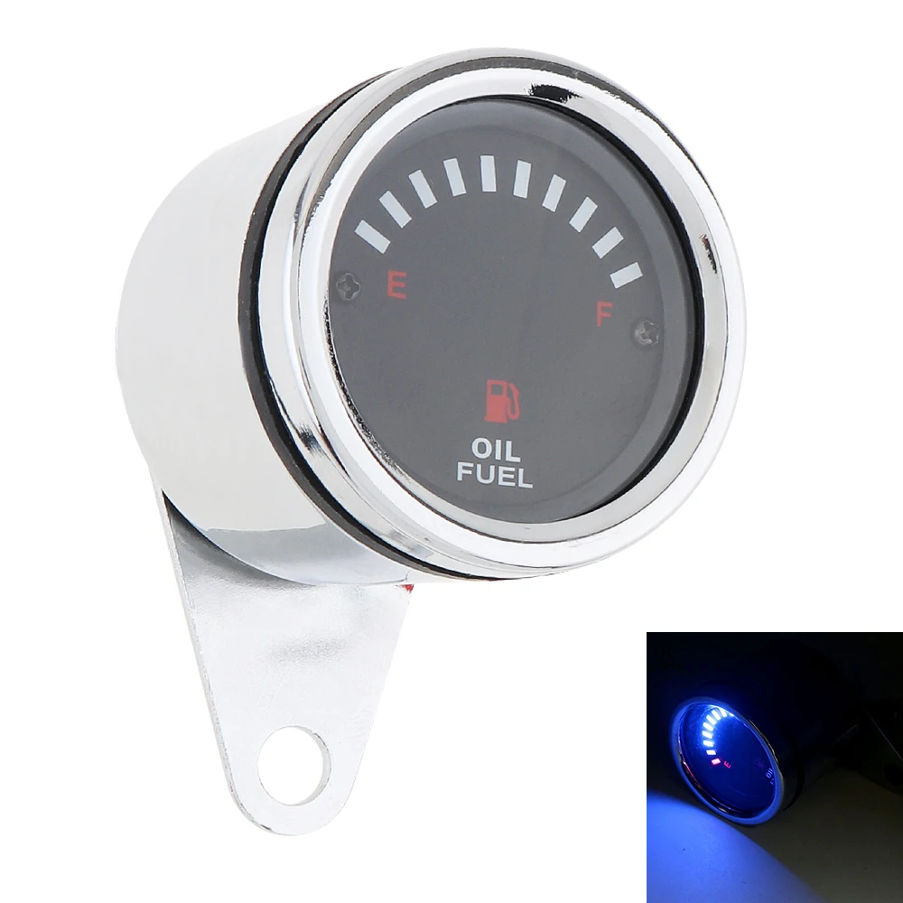 Universal Motorcycle Fuel Level Gauge 12V Metal LED Display Electronic Oil Meter Motorbike Instruments for Scooter ATVs
Universal Motorcycle Fuel Level Gauge 12V Metal LED Display Electronic Oil Meter Motorbike Instruments for Scooter ATVs
