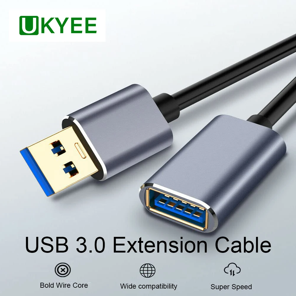 Удлинительный кабель UKYEE USB 3,0 типа А, штекер-гнездо, Удлинительный шнур, быстрая передача данных, совместимый с USB-клавиатурой, мышью
Удлинительный кабель UKYEE USB 3,0 типа А, штекер-гнездо, Удлинительный шнур, быстрая передача данных, совместимый с USB-клавиатурой, мышью
