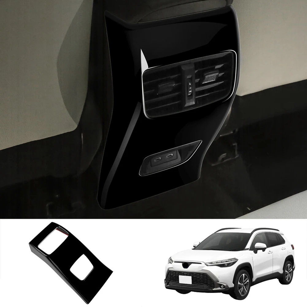 Car Glossy Black Rear Air Condition Vent Outlet Frame Anti-Kick Panel Cover Trim for Toyota Corolla Cross 2021 2022 RHD
Car Glossy Black Rear Air Condition Vent Outlet Frame Anti-Kick Panel Cover Trim for Toyota Corolla Cross 2021 2022 RHD