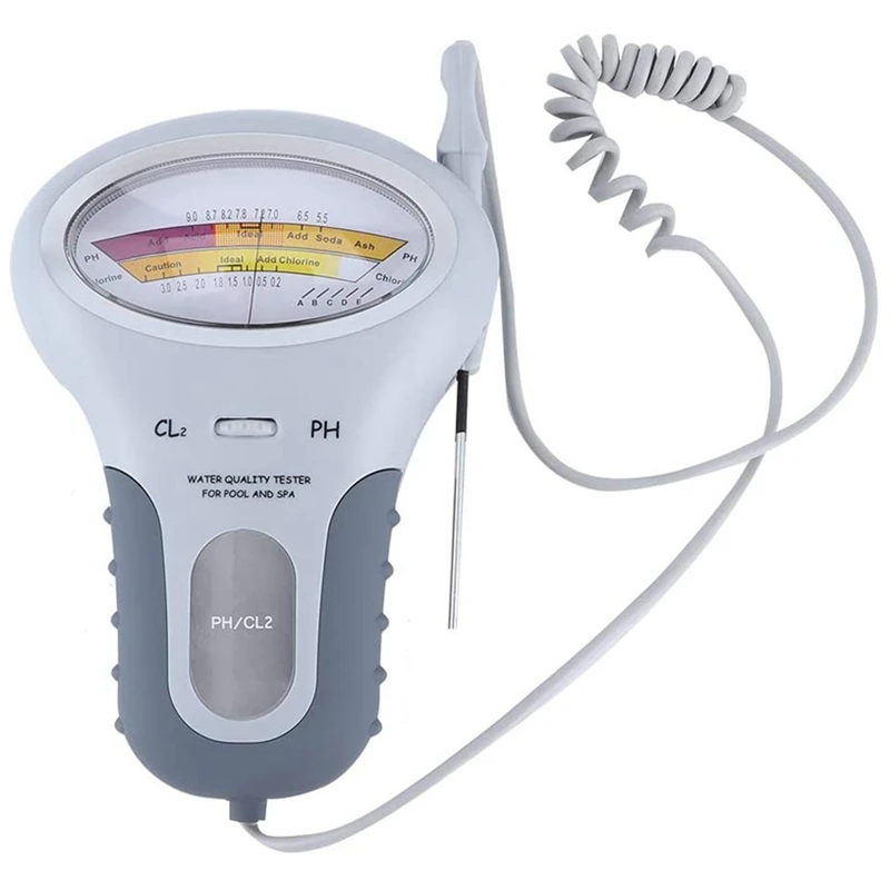 Portable 2In 1 Water Quality PH CL2 Chlorine Tester Level Meters For Swimming Pool Spa Hot Tubs
Portable 2In 1 Water Quality PH CL2 Chlorine Tester Level Meters For Swimming Pool Spa Hot Tubs