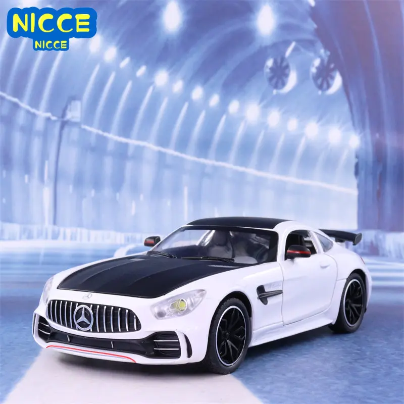 Nicce 1:24 Mercedes Benz AMG GTR Metal Model Diecast Sport Car with Light Sound Pull Back Toy Collection for Gifts A82
Nicce 1:24 Mercedes Benz AMG GTR Metal Model Diecast Sport Car with Light Sound Pull Back Toy Collection for Gifts A82