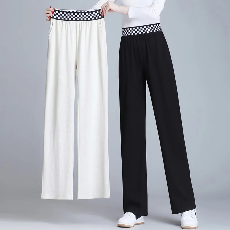 Новинка весна-осень 20222, женские повседневные брюки с завышенной талией, драпированные свободные универсальные брюки с широкими штанинами, ...
Новинка весна-осень 20222, женские повседневные брюки с завышенной талией, драпированные свободные универсальные брюки с широкими штанинами, ...