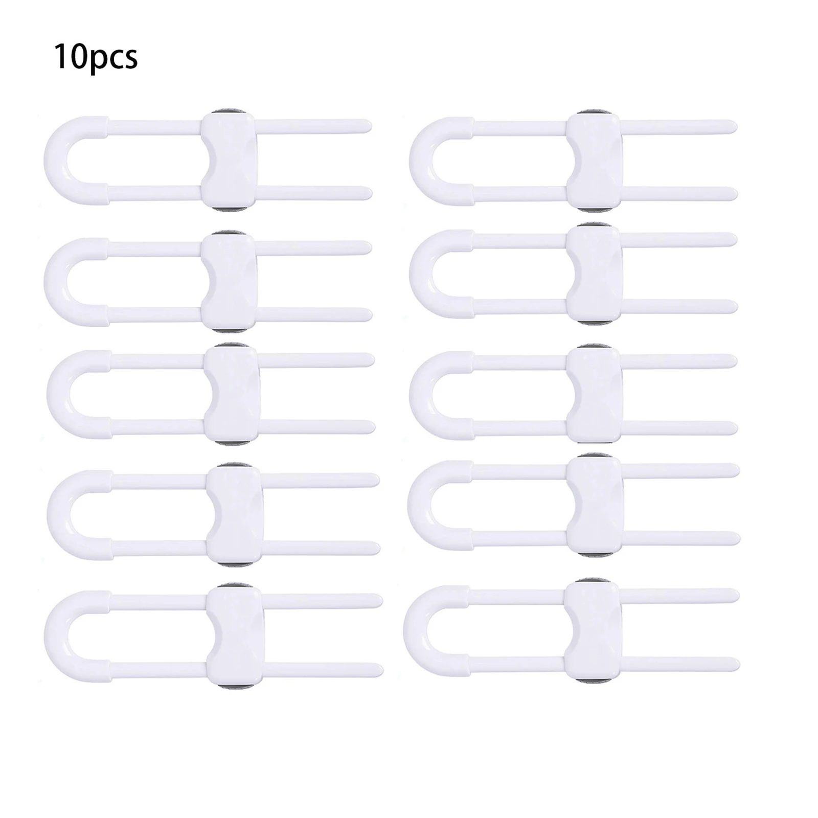 10pcs Sliding Cabinet Locks U-Shaped Baby Proofing Safety Latches Adjustable Closet Knob Handle Lock U-Lock Guard Lock 
10pcs Sliding Cabinet Locks U-Shaped Baby Proofing Safety Latches Adjustable Closet Knob Handle Lock U-Lock Guard Lock
